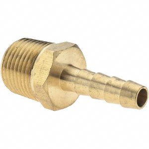 VALUE COLLECTION Barbed Hose Fitting: 3/8" NPT, 1/4" Hose ID, Male, Brass 2750001640