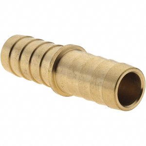 VALUE COLLECTION Barbed Hose Fitting: 1/2" Hose ID, Hose Insert, Brass 2755003040