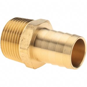 VALUE COLLECTION Barbed Hose Fitting: 3/4" NPT, 3/4" Hose ID, Male, Brass 2750003440