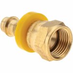 VALUE COLLECTION Barbed Push-On Hose Female Connector: 5/8" UNF, Brass 2752003630