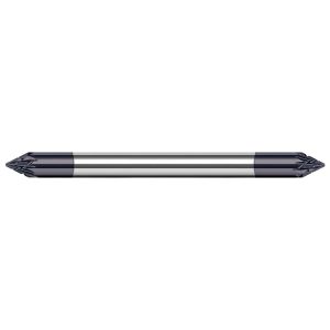 HARVEY TOOL Chamfer Mill: 1/8" Dia, 1/8" Shank Dia, 90 deg, Solid Carbide, Single End 898345-C3