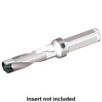 KENNAMETAL Replaceable-Tip Drill: 38.1 to 40 mm Dia, 7-1/2" Max Depth, 1-1/2" Straight-Cylindrical Shank 6123764
