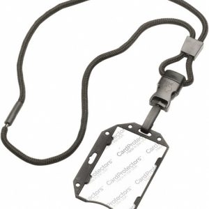ABILITYONE Badge Lanyards; Material: Plastic ; Color: Black ; Length (Inch): 2-1/2 ; Type: Smart Card Holder ; UNSPSC Code: 55121807 8455016660466