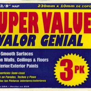 PREMIER PAINT ROLLER Paint Roller Cover: 1/2" Nap, 9" Wide 3TRI50