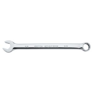 PROTO Combination Wrench: 5/8" Head Size, 15 deg Offset J1220SPL