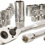 STANLEY Socket Set: Deep Standard, 60 Pc, 1/4, 3/8" Drive, 5/32 to 13/16", 4.00 to 19.00 mm STMT71650