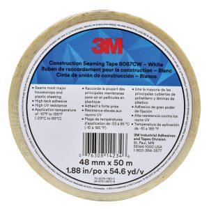 3M Duct Tape: 48 mm Wide, White 7010379550