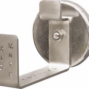 MAG-MATE Storage Hook: Magnetic Mount, 4-3/8" Projection, 45 lb Load Capacity, Stainless Steel MX2750HC1