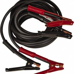 ASSOCIATED EQUIPMENT Jumper Cables; Cable Type: Heavy-Duty Booster Cable ; Wire Gauge: 1/0 AWG ; Cable Length: 25 ; Cable Color: Black; Red ; Amperage: 800 6163