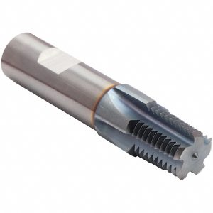EMUGE Straight Flute Thread Mill: 3/4-14, Internal, 4 Flutes, 1/2" Shank Dia, Solid Carbide GFT53A16.9678