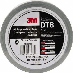 3M Duct Tape: 2" Wide, 54.8 m Long, 11 mil Thick, Polyethylene Foam 7100158377
