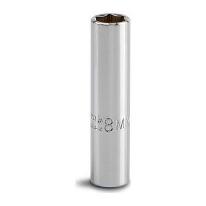 PROTO Deep Hand Socket: 8 mm Socket, 6-Point J4708LM