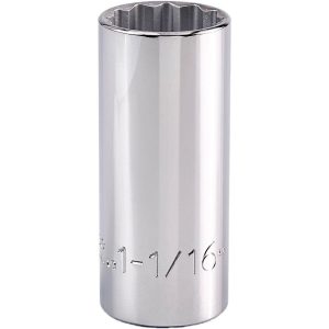 PROTO Deep Hand Socket: 1-1/16" Socket, 12-Point J5334