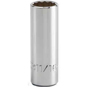 PROTO Deep Hand Socket: 11/16" Socket, 12-Point J5022