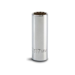 PROTO Deep Hand Socket: 17 mm Socket, 12-Point J5017M
