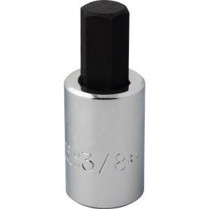 PROTO Hand Hex Bit Socket: 3/8" Drive, 3/8" Hex J49903/8ST