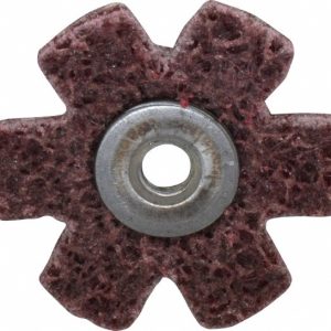 SUPERIOR ABRASIVES 1-1/2" Diam Nonwoven Sanding Star A017628