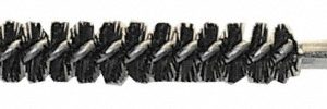 SCHAEFER BRUSH Single Stem/Spiral Condenser Tube Brush: 7/8" Dia, 6-1/4" OAL, Nylon Bristles 43728