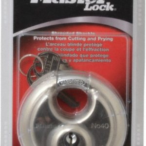 MASTER LOCK Padlock: Stainless Steel, Keyed Different, 2-3/4" Wide 40DPF