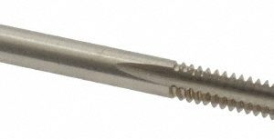 CLEVELAND #6-32 Plug RH 2B H3 Bright High Speed Steel 2-Flute Straight Flute Hand Tap C54221