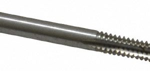 CLEVELAND #6-32 Taper RH 2B H3 Bright High Speed Steel 3-Flute Straight Flute Hand Tap C54223