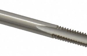 CLEVELAND #8-32 Plug RH H1 Bright High Speed Steel 2-Flute Straight Flute Hand Tap C54256