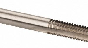 CLEVELAND #8-32 Plug RH 2B H3 Bright High Speed Steel 2-Flute Straight Flute Hand Tap C54273
