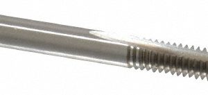 CLEVELAND #8-32 Bottoming RH 2B H3 Bright High Speed Steel 2-Flute Straight Flute Hand Tap C54274