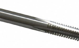 CLEVELAND #8-32 Taper RH 2B H3 Bright High Speed Steel 4-Flute Straight Flute Hand Tap C54277