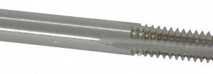 CLEVELAND #8-32 Bottoming RH 2B H3 Bright High Speed Steel 4-Flute Straight Flute Hand Tap C54279