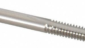 CLEVELAND #10-24 Plug RH H2 Bright High Speed Steel 2-Flute Straight Flute Hand Tap C54318