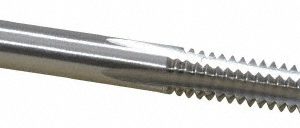 CLEVELAND #10-24 Taper RH H2 Bright High Speed Steel 4-Flute Straight Flute Hand Tap C54321
