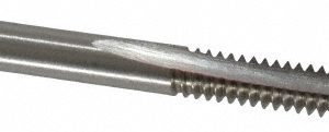 CLEVELAND #10-24 Plug RH 2B/3B H3 Bright High Speed Steel 2-Flute Straight Flute Hand Tap C54325