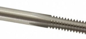 CLEVELAND #10-24 Plug RH 2B/3B H3 Bright High Speed Steel 4-Flute Straight Flute Hand Tap C54330