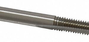 CLEVELAND #10-32 Bottoming RH 2B H3 Bright High Speed Steel 2-Flute Straight Flute Hand Tap C54353