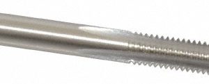 CLEVELAND #10-32 Taper RH 2B H3 Bright High Speed Steel 4-Flute Straight Flute Hand Tap C54356