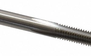 CLEVELAND #10-32 Bottoming RH 2B H3 Bright High Speed Steel 4-Flute Straight Flute Hand Tap C54358
