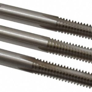 CLEVELAND Tap Set: 1/4-20 UNC, 4 Flute, Bottoming Plug & Taper, High Speed Steel, Bright Finish C54447