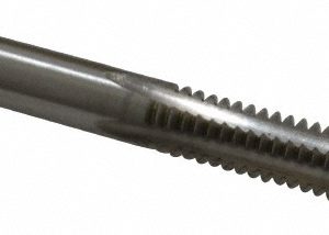 CLEVELAND 1/4-20 Bottoming RH H2 Bright High Speed Steel 4-Flute Straight Flute Hand Tap C54450