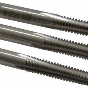 CLEVELAND Tap Set: 1/4-20 UNC, 4 Flute, Bottoming Plug & Taper, High Speed Steel, Bright Finish C54452