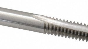 CLEVELAND 1/4-20 Bottoming RH 3B H3 Bright High Speed Steel 2-Flute Straight Flute Hand Tap C54457