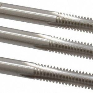 CLEVELAND Tap Set: 1/4-20 UNC, 4 Flute, Bottoming Plug & Taper, High Speed Steel, Bright Finish C54460