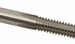 CLEVELAND 1/4-20 Plug RH 2B H5 Bright High Speed Steel 4-Flute Straight Flute Hand Tap C54461