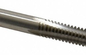 CLEVELAND 1/4-20 Bottoming RH 2B H5 Bright High Speed Steel 4-Flute Straight Flute Hand Tap C54462