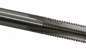 CLEVELAND 1/4-28 Plug RH 3B H3 Bright High Speed Steel 4-Flute Straight Flute Hand Tap C54470