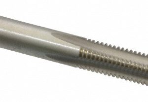 CLEVELAND 1/4-28 Bottoming RH 3B H3 Bright High Speed Steel 4-Flute Straight Flute Hand Tap C54471
