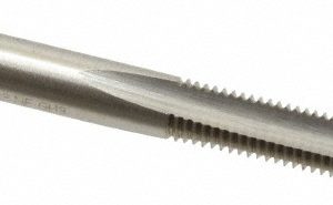 CLEVELAND 1/4-28 Plug RH 3B H3 Bright High Speed Steel 3-Flute Straight Flute Hand Tap C54474