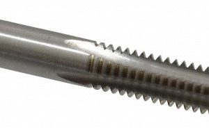 CLEVELAND 5/16-18 Plug RH H2 Bright High Speed Steel 4-Flute Straight Flute Hand Tap C54502