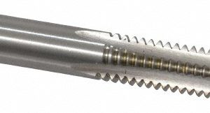 CLEVELAND 5/16-18 Bottoming RH 3B H3 Bright High Speed Steel 4-Flute Straight Flute Hand Tap C54506