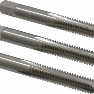 CLEVELAND Tap Set: 5/16-18 UNC, 4 Flute, Bottoming Plug & Taper, High Speed Steel, Bright Finish C54511